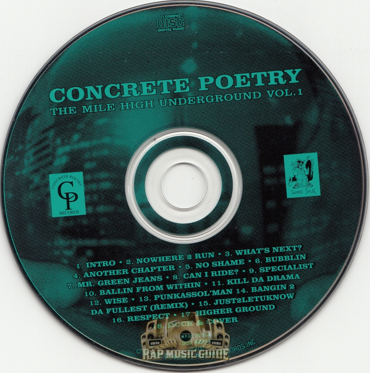 流行に  The - Poetry Concrete Mile Rap | CD Vol.1: Underground High 洋楽